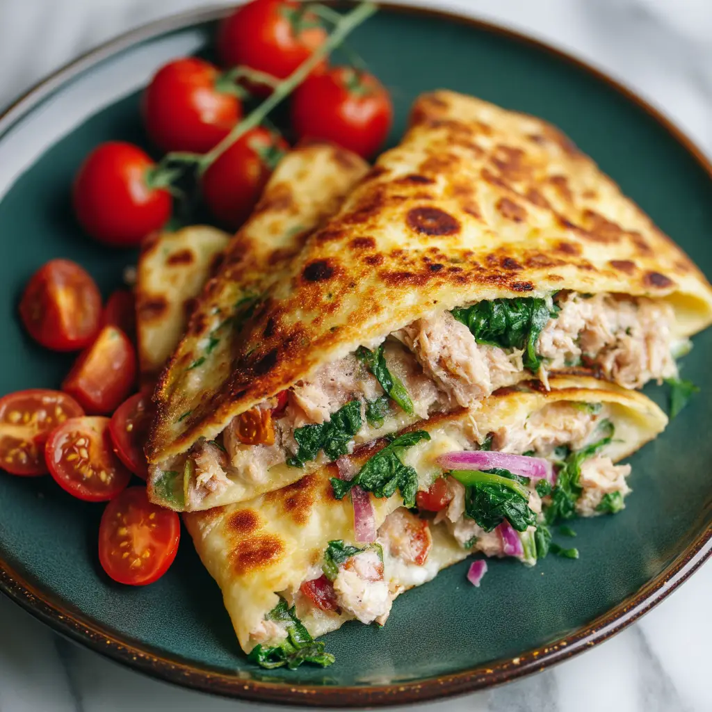 The keto cottage cheese flatbread batter being spread evenly onto a baking sheet with a spatula before baking.