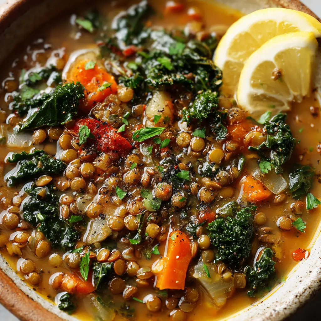 Close-up of fresh, raw diced onions, carrots, and celery (mirepoix) ready to be sautéed for Mediterranean Lentil Soup.