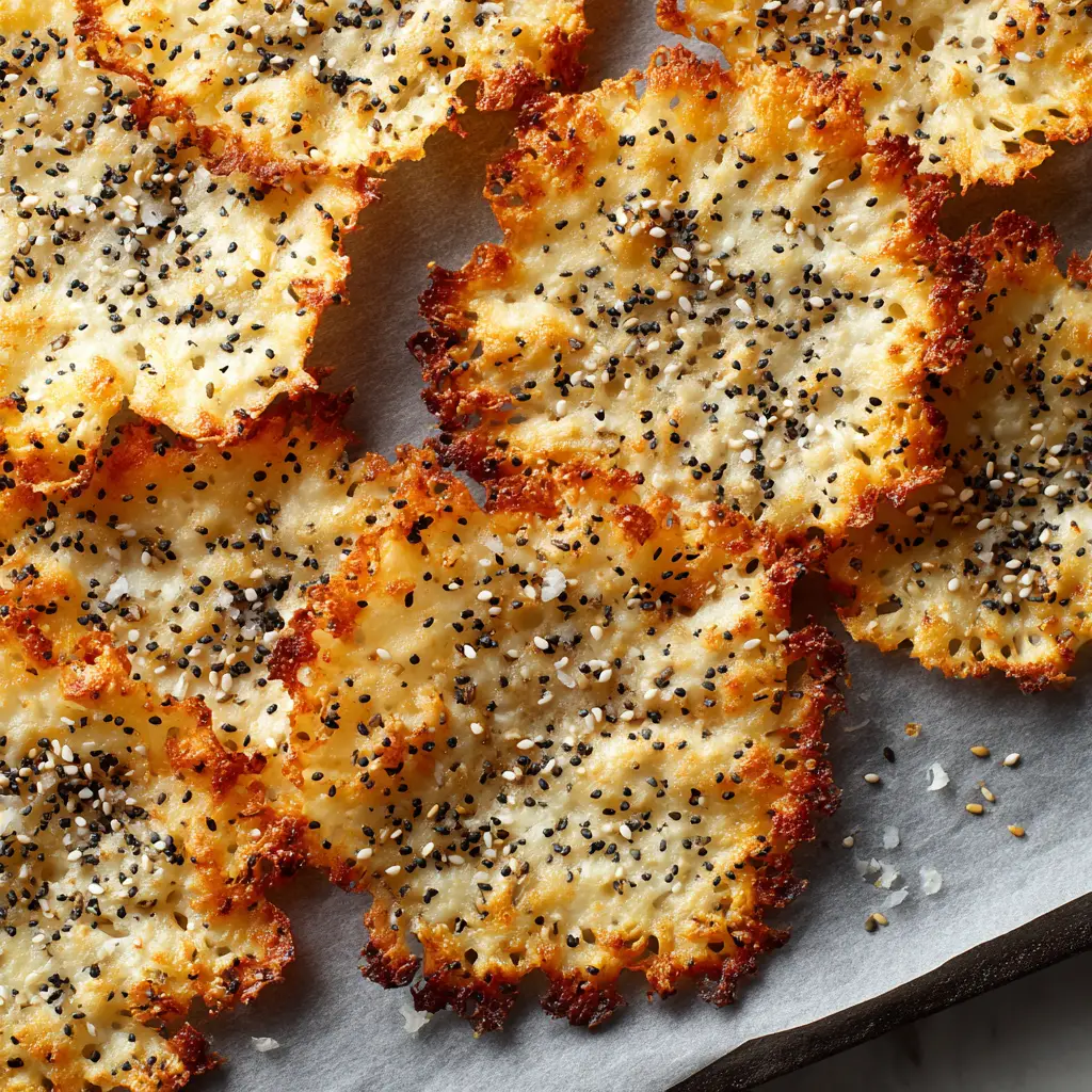 Close up of the essential ingredients for Cottage Cheese Chips including black poppy seeds, white sesame seeds, dried garlic, and full fat cottage cheese.