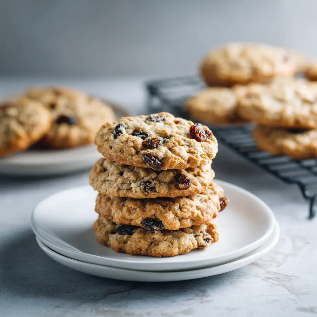 Chewy Oatmeal Raisin Cookies: The Only Recipe You'll Need 1 The process of scooping oatmeal raisin cookie dough onto a parchment-lined baking sheet before baking, showing the texture of the dough.