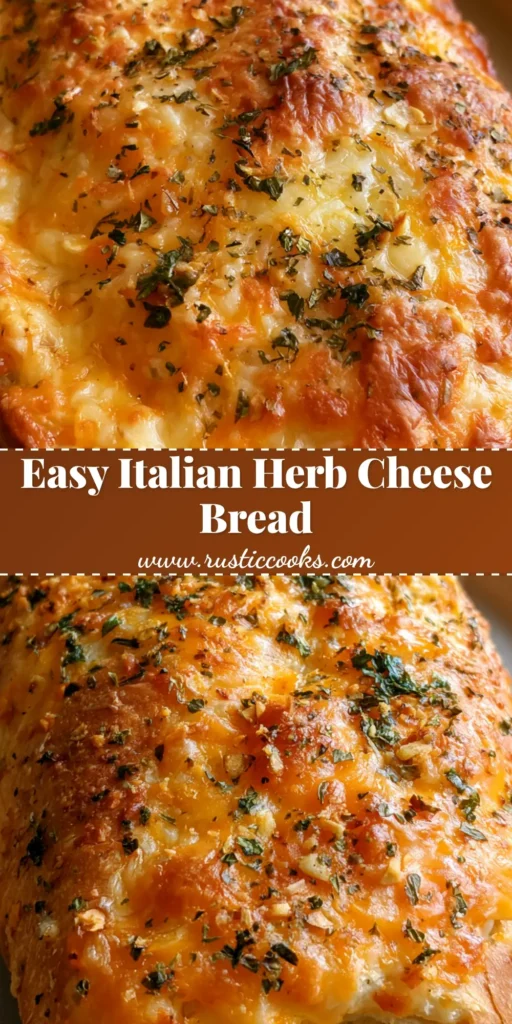 Italian Herbs and Cheese Bread: The Ultimate Homemade Subway Copycat Recipe 3 A close-up of a long Italian Herbs and Cheese Bread loaf with a golden crust and toasted cheese fragments.