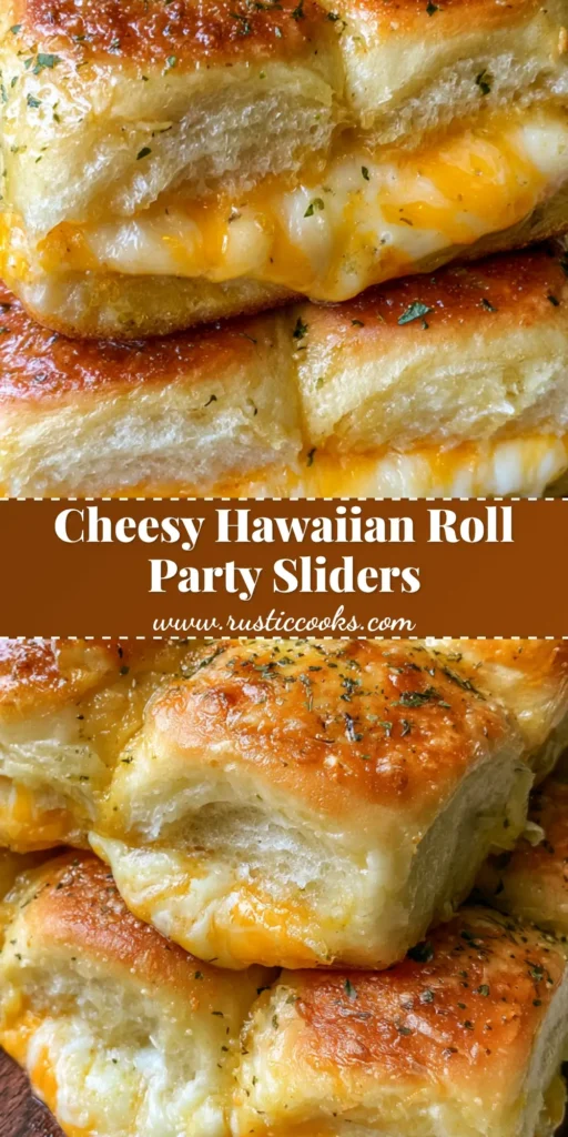 A 3x4 grid of Hawaiian Roll Grilled Cheese sliders on a rustic wooden board with a golden-brown crust and garlic butter glisten.