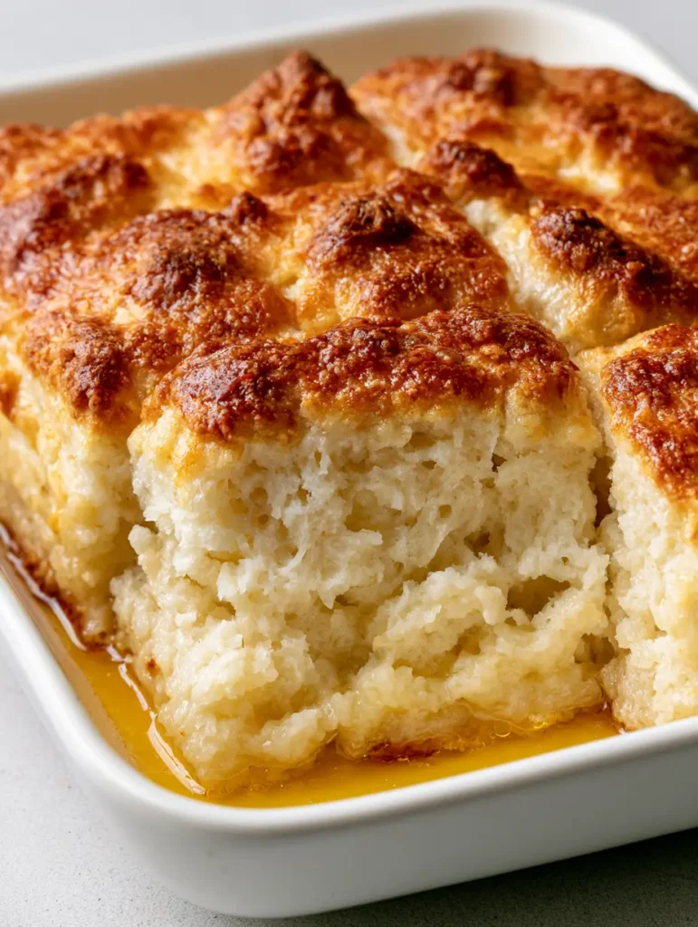 Butter Swim Biscuits: The Ultimate Guide to Fluffy, Golden Perfection 1 Freshly baked Butter Swim Biscuits with shimmering liquid golden melted butter pooling around the base.