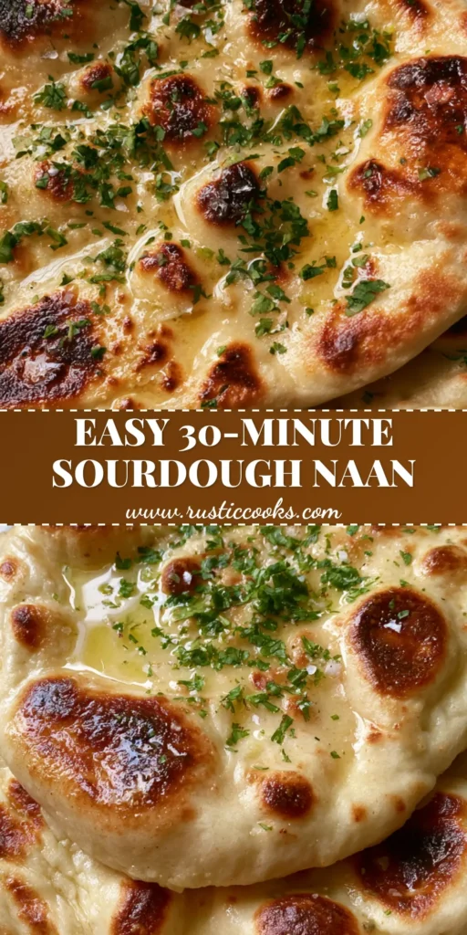 A stack of Sourdough Discard Naan featuring charred bubbles and fresh cilantro on a ceramic plate.