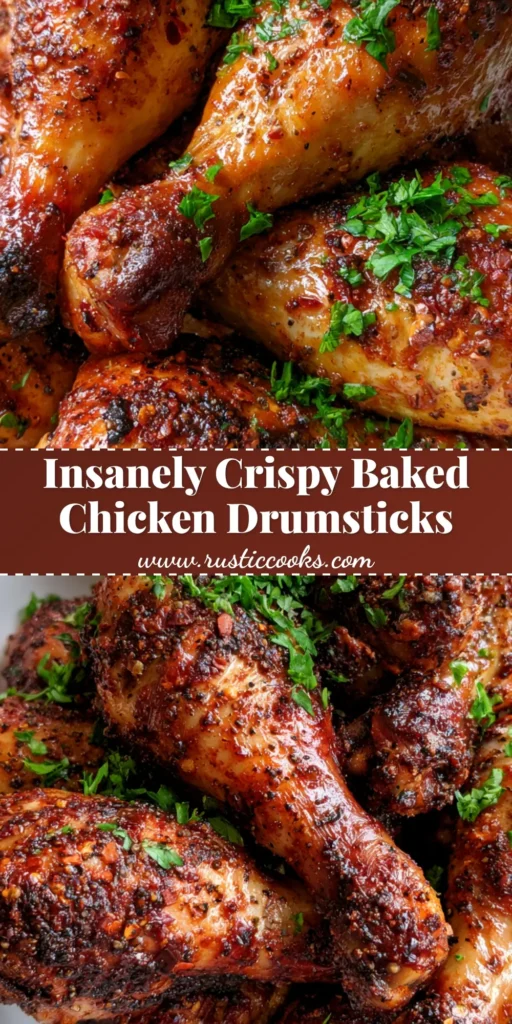 Oven-Baked Chicken Drumsticks with Mahogany Spice Glaze and Crispy Skin 4 A pile of Oven-Baked Chicken Drumsticks in a white bowl with charred mahogany skin and green parsley garnish.