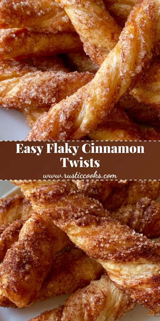 Cinnamon Twists: The Ultimate Crispy Puff Pastry Dessert Guide 4 A pile of golden-brown Cinnamon Twists on a white ceramic plate, featuring flaky layers and a dark cinnamon sugar coating.