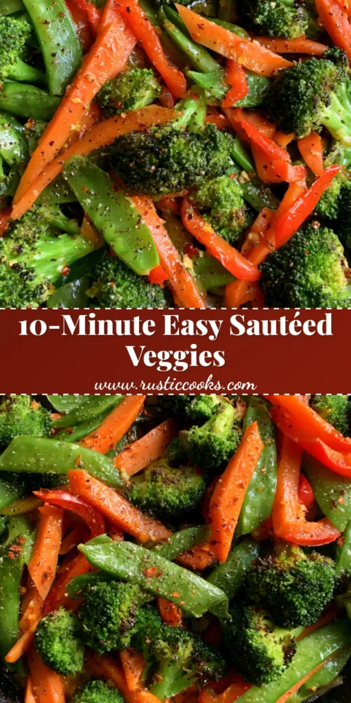 Sautéed Vegetables Recipe: The Ultimate Cast Iron Skillet Medley 3 A top-down shot of a seasoned cast iron skillet filled with charred broccoli, carrots, peppers, and snap peas. (Sautéed Vegetables Recipe)